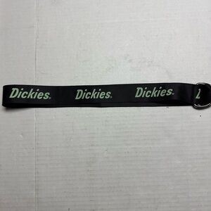 Unisex Dickies 1.5" Logo Nylon Web Belt. Black, Green Size: S/M